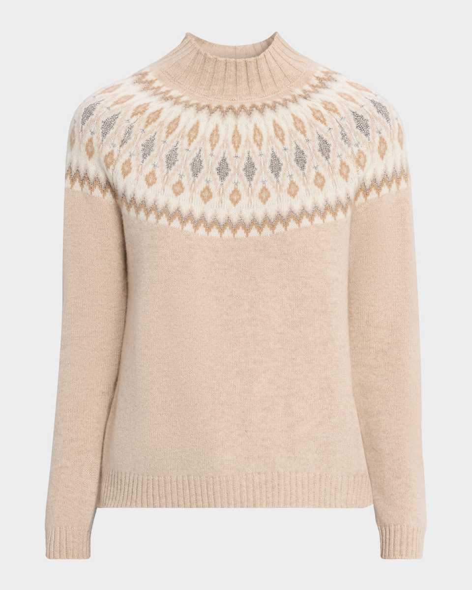 Cashmere Diamond Fair Isle Sweat